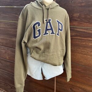 Green GAP Logo Hoodie